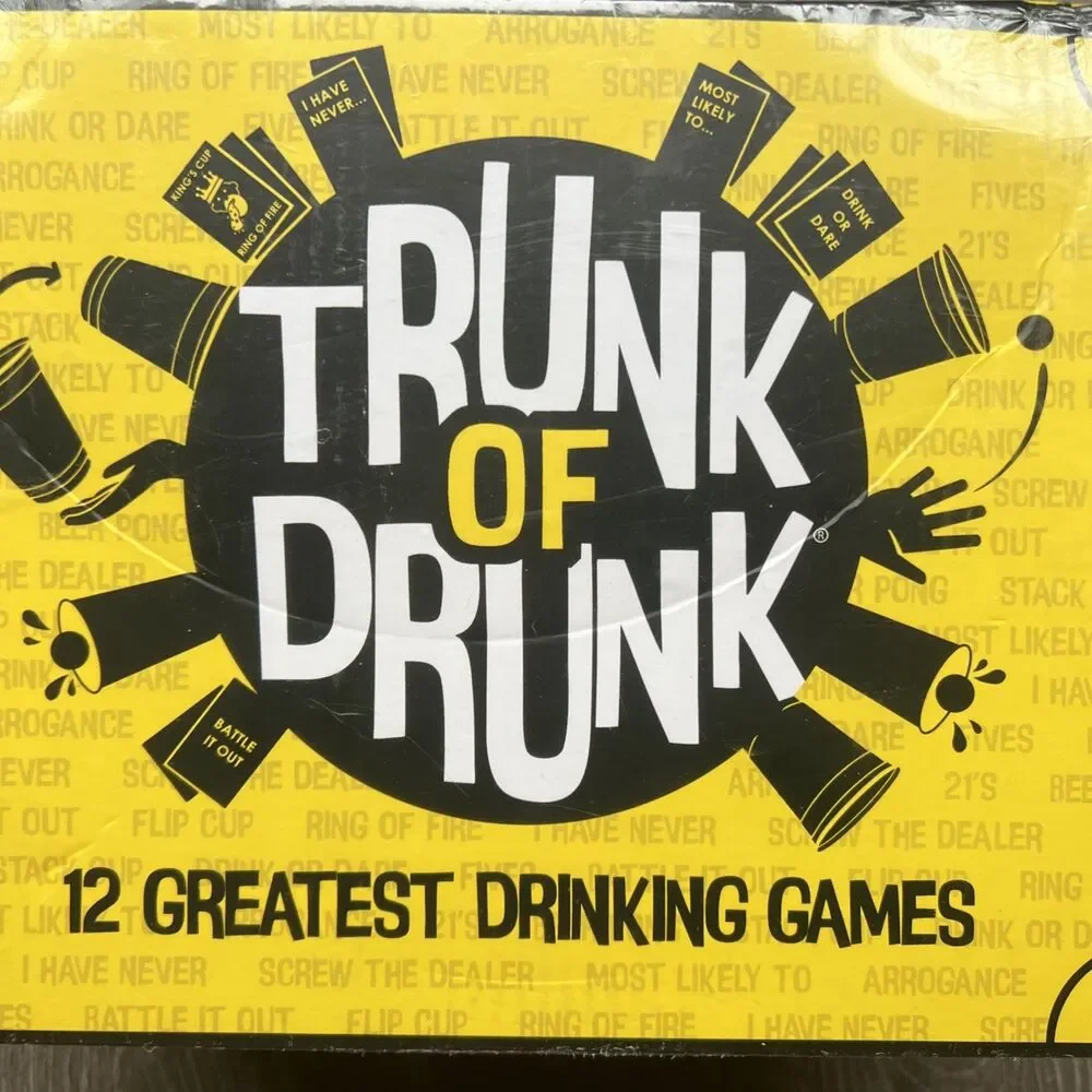 TRUNK OF DRUNK Box Containing Eight of the Greatest Drinking Games Ever